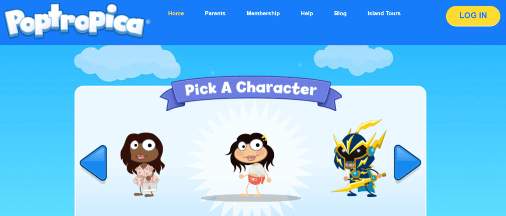 poptropica- أفضل المواقع لعلاج الملل