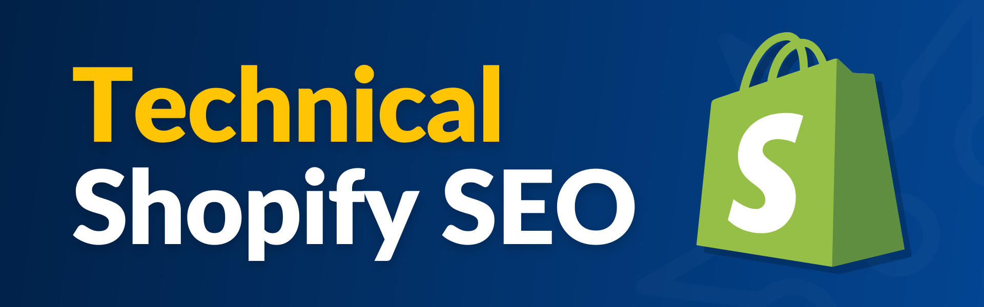 Le texte se lit comme suit : Technique Shopify SEO