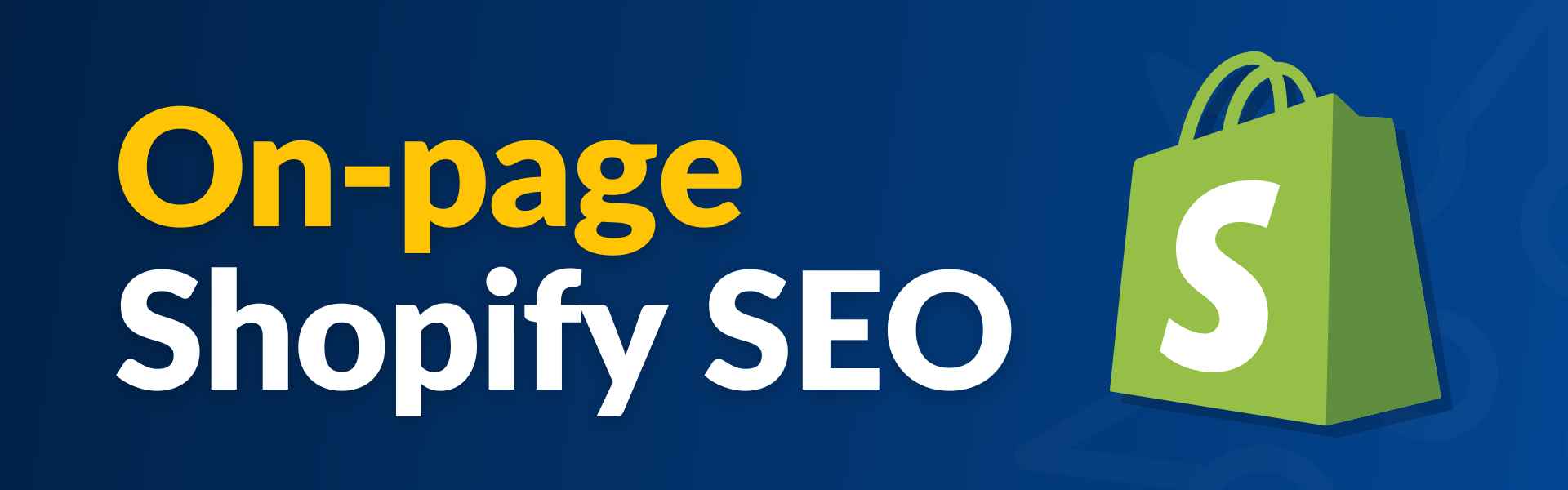 Le texte se lit comme suit : SEO Shopify sur la page