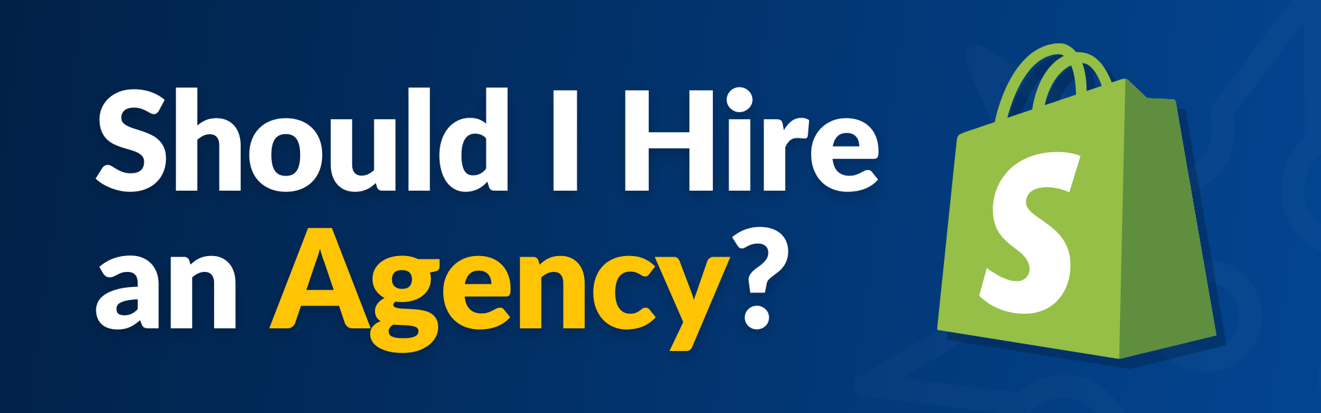 Le texte se lit comme suit : Dois-je faire appel à une agence ?