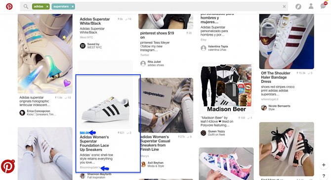 Kanał zakupów na Pintereście Shopping Channel Pinterest