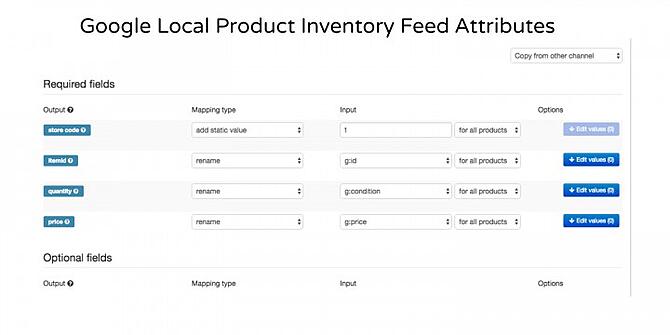 Feed-Attribute für den lokalen Produktbestand von Google Google Local Product Inventory Feed Attributes