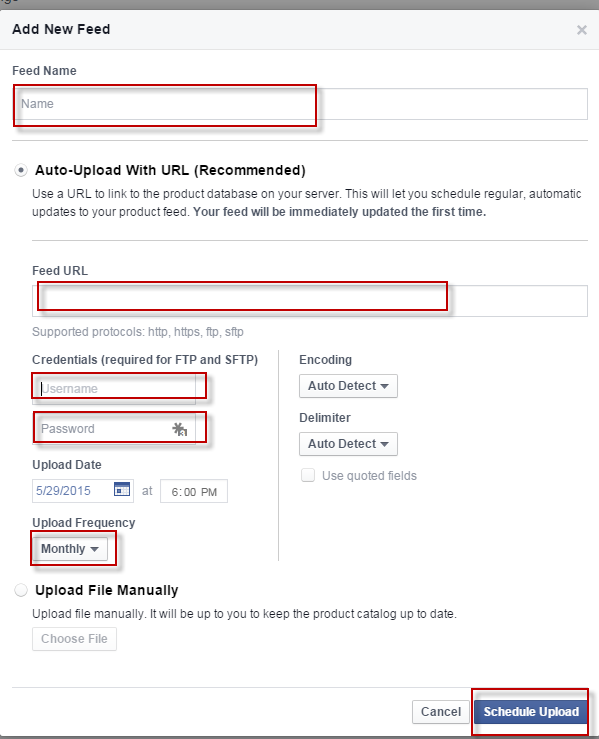 Facebook Ürün Reklamları Yükleme Facebook Product Ads Upload