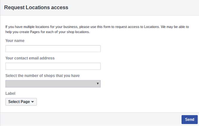 Annunci dinamici di Facebook per l'accesso alla posizione di richiesta di vendita al dettaglio Facebook Dynamic Ads for Retail Request Location Access