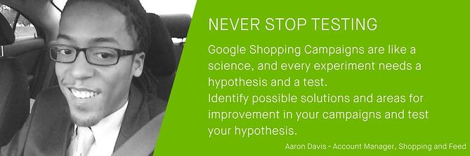 Google ショッピング エキスパート アーロン デイビス Google Shopping Expert Aaron Davis