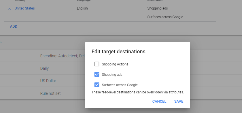 無料ショッピング リストのオプトイン