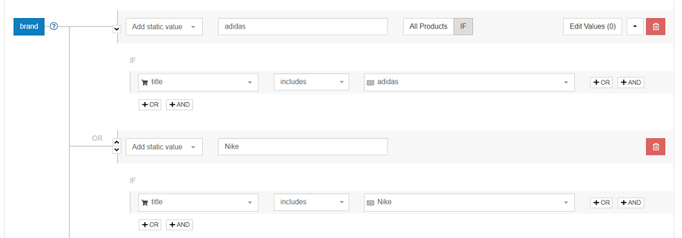 استخراج العلامة التجارية من عناوين المنتجات