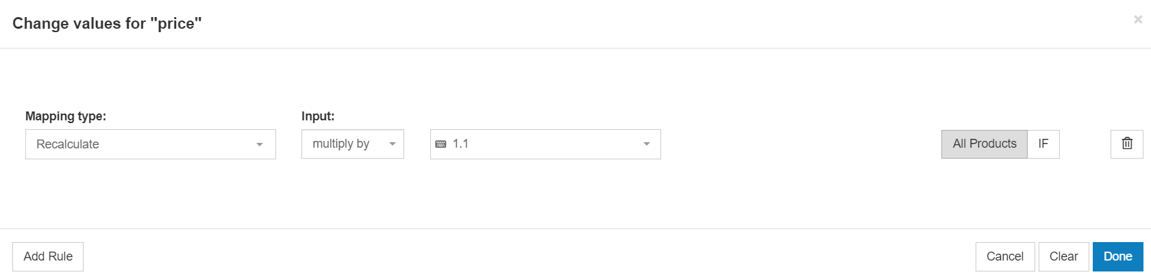 가격을 다시 계산하다