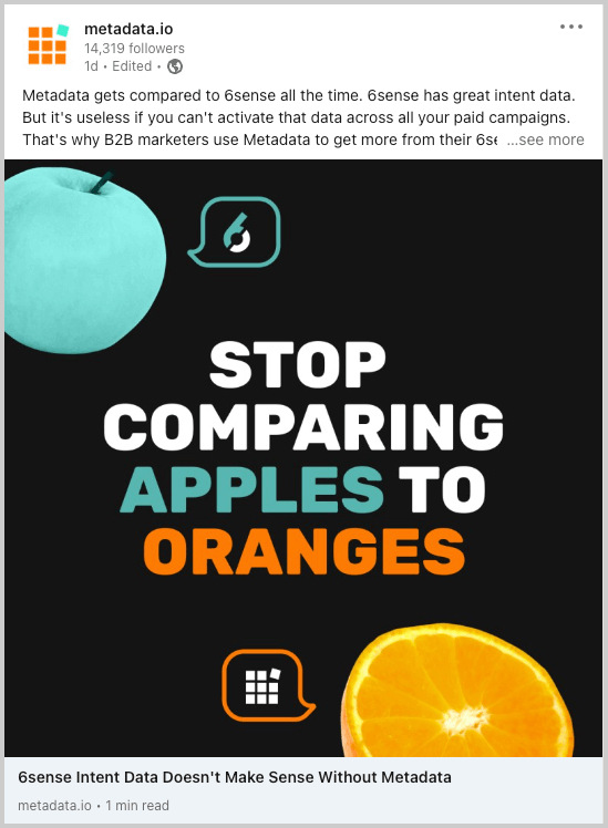 付费广告示例 b2b 需求生成