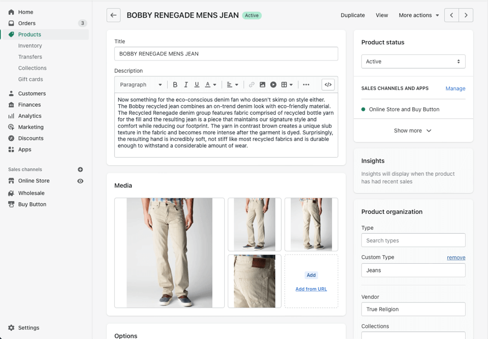 อัปเดตหน้าสินค้าโดยใช้ Shopify headless commerce