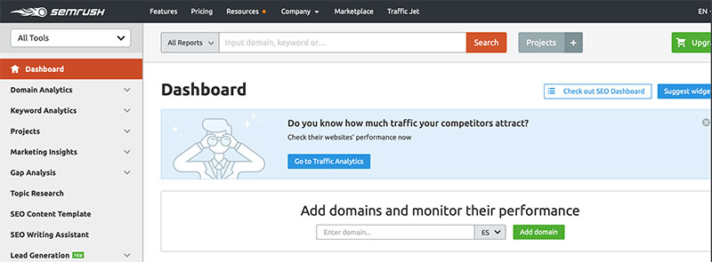Palabras Clave i SEMrush