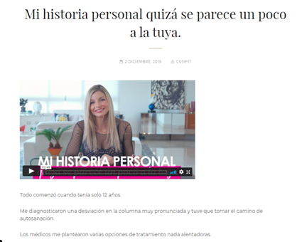 L'esempio di Cusifit, entrare in empatia raccontando storie.