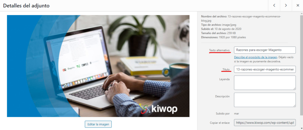 画像データにキーワードを追加する