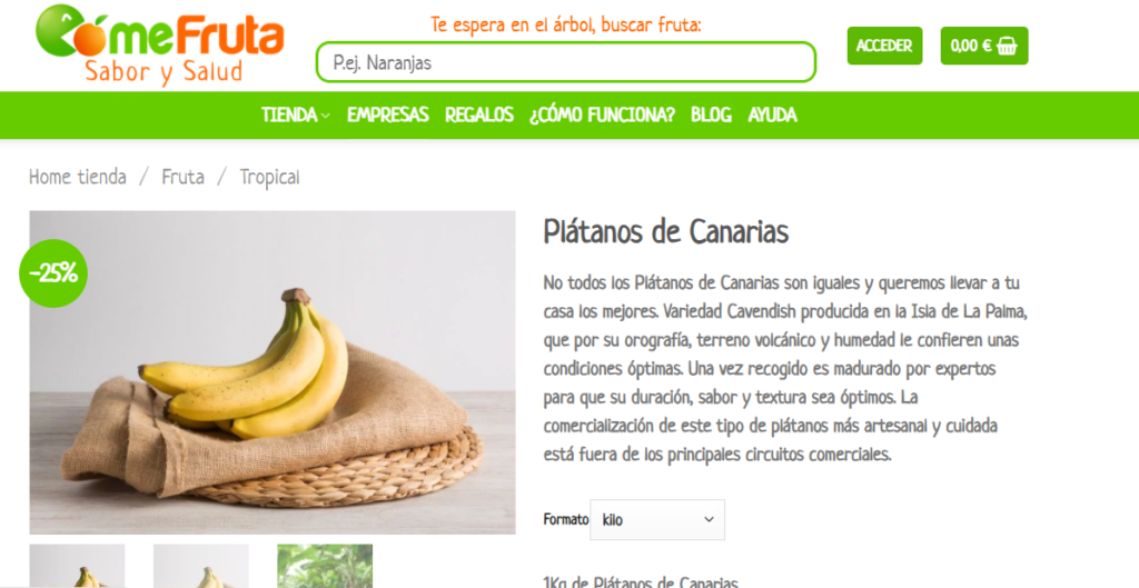 ตัวอย่างการวางสินค้าบนบัตรรายการในอีคอมเมิร์ซ