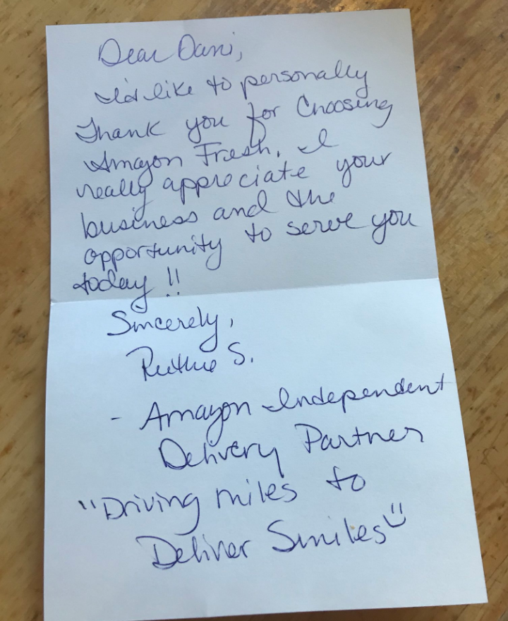 grazie per la tua lettera di acquisto