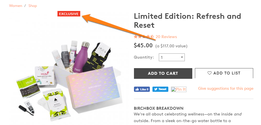 commerce électronique exclusif