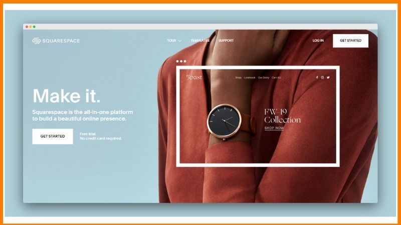 SquareSpace 웹사이트 빌더