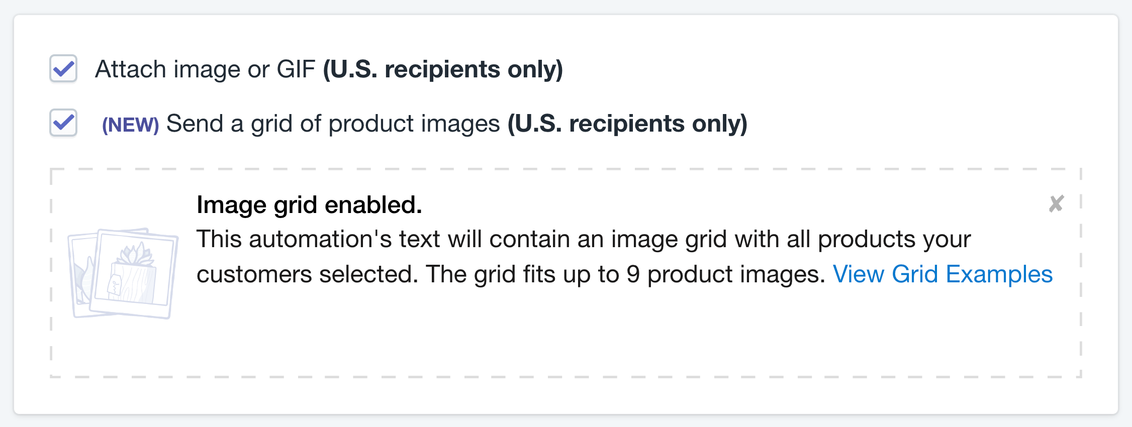 Bildraster für verlassene Produkte