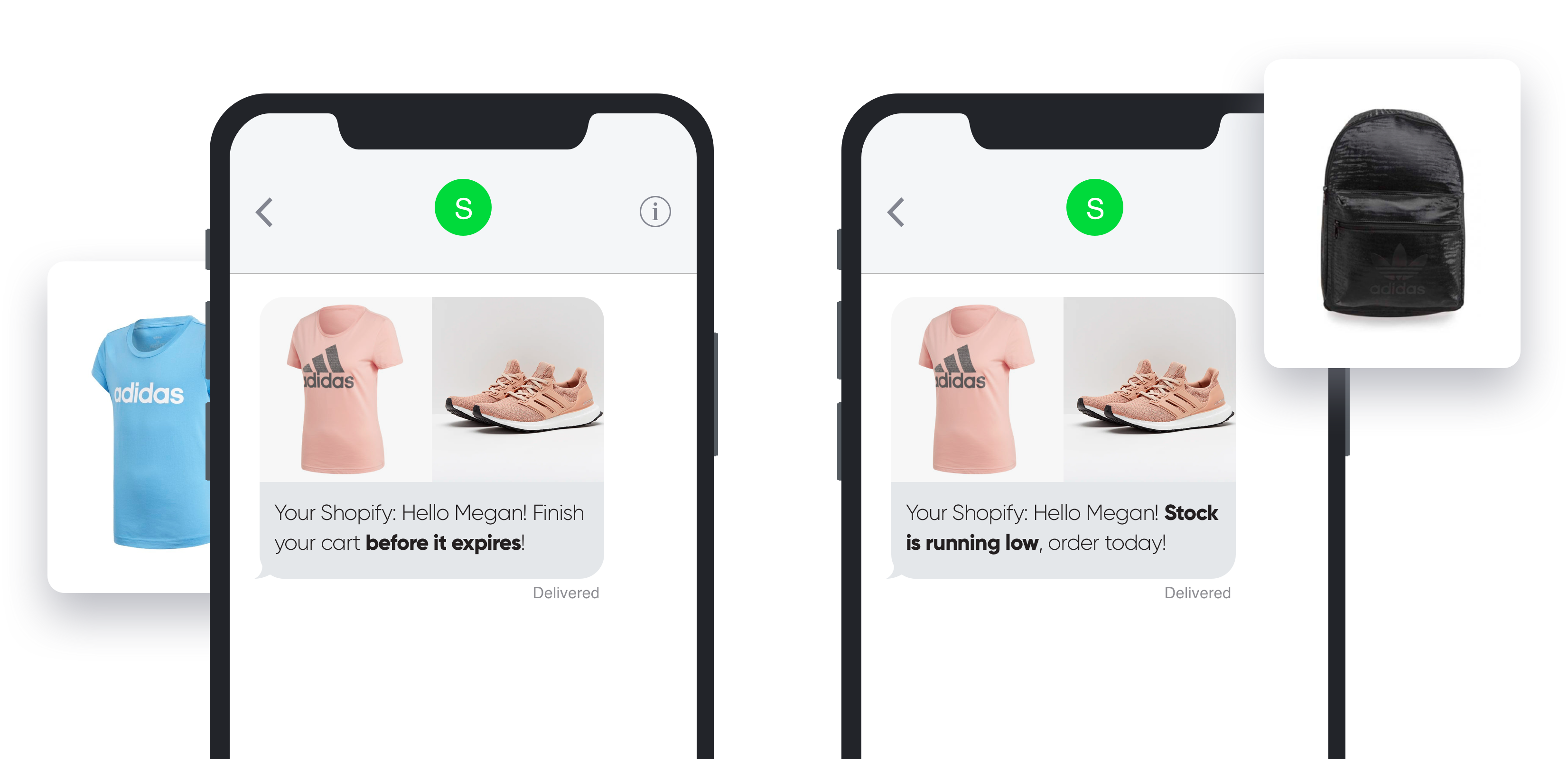SMSBump SMS-Erinnerungen für verlassene Warenkörbe Dringlichkeit und Knappheit in Shopify