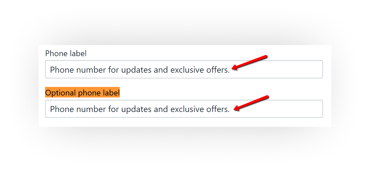 isteğe bağlı_phone_label_SMSBump