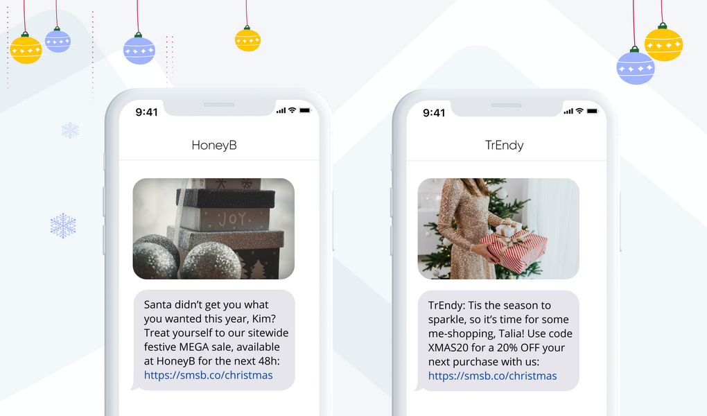 เทมเพลต SMS คริสต์มาส