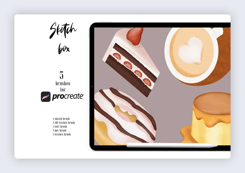 Procreate için 5 Ücretsiz Eskiz Fırçası