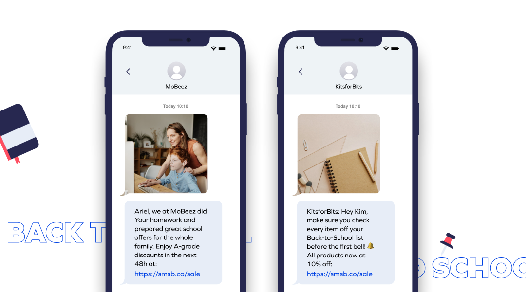 新学期 SMS テンプレート