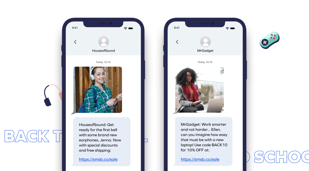 新学期 SMS テンプレート