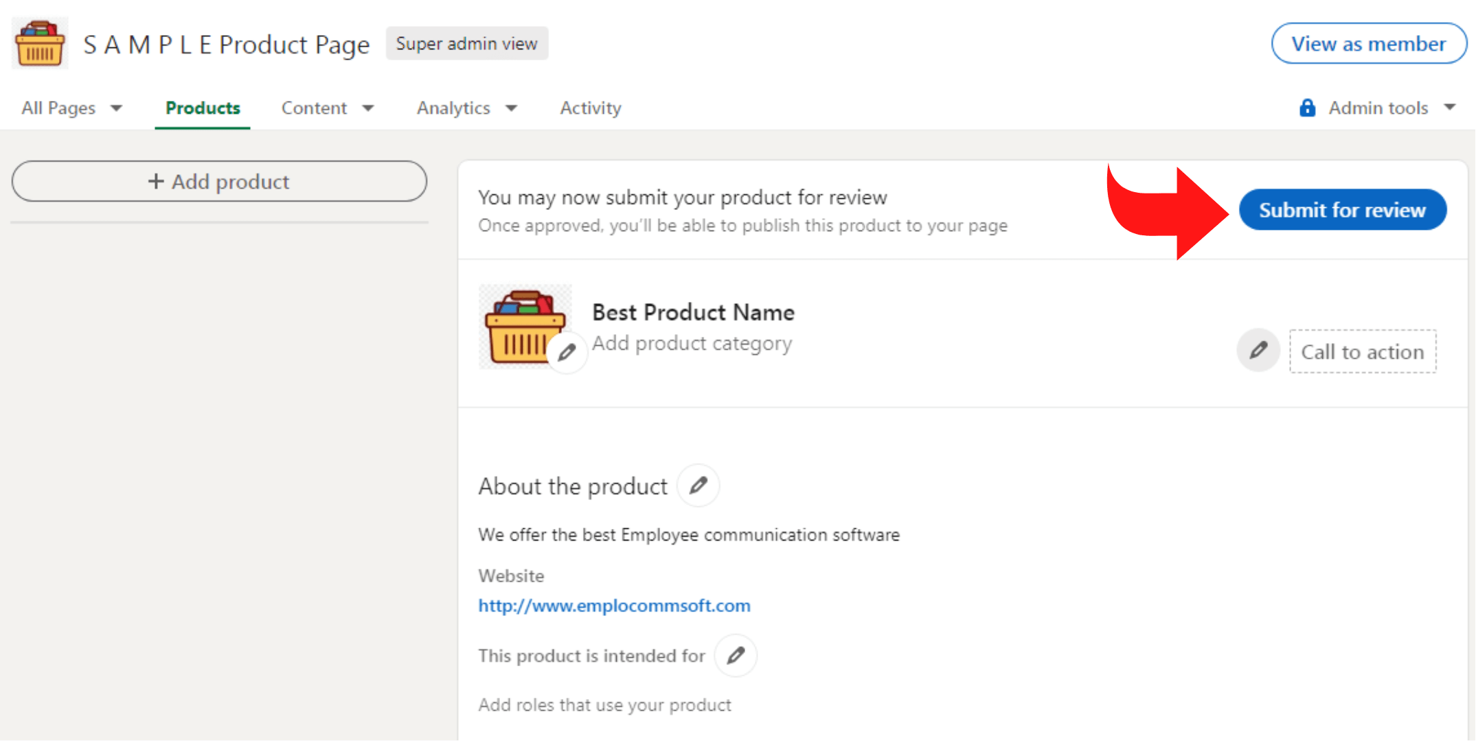 검토를 위해 제출