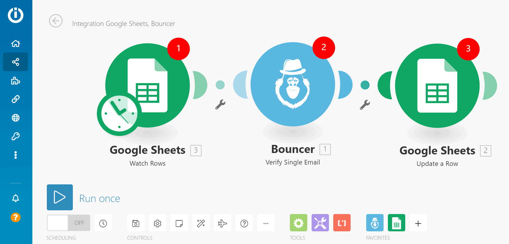 Integratomat-Schnittstelle