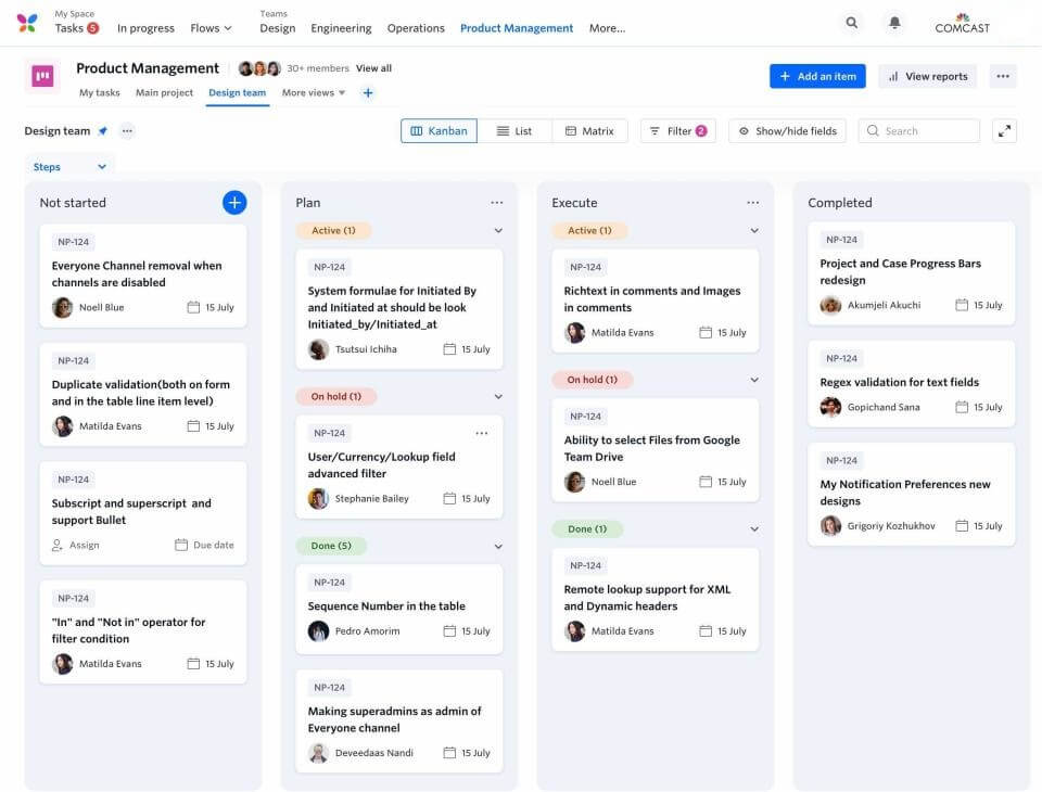 Kissflow-Schnittstelle