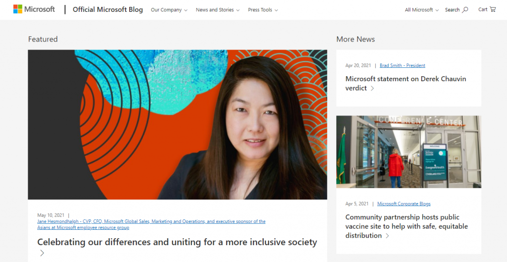 Ce este WordPress? Ghid complet pentru începători 4 Official microsoft blog powered by wordpress