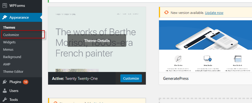 كيفية تثبيت سمة WordPress: الدليل الكامل 8 customize wordpress theme