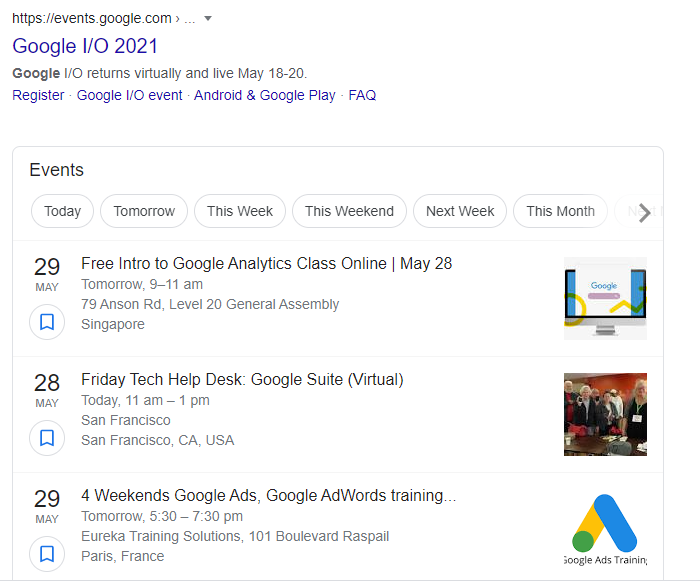 SEO のためのスキーマ マークアップ: 完全ガイド 11 Event Schema