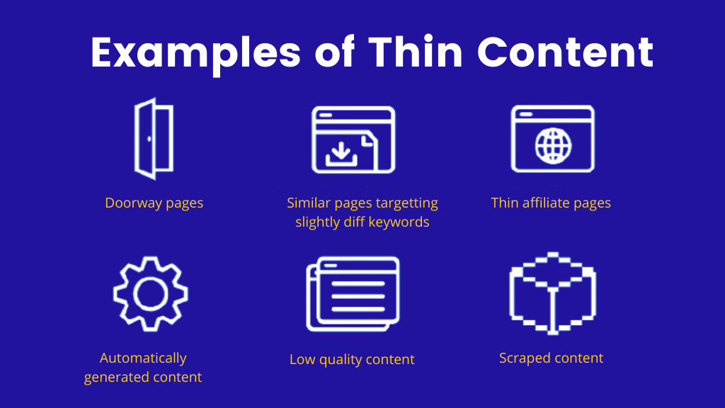 SEO 5'te Google Cezası Nedir? Examples of Thin Content