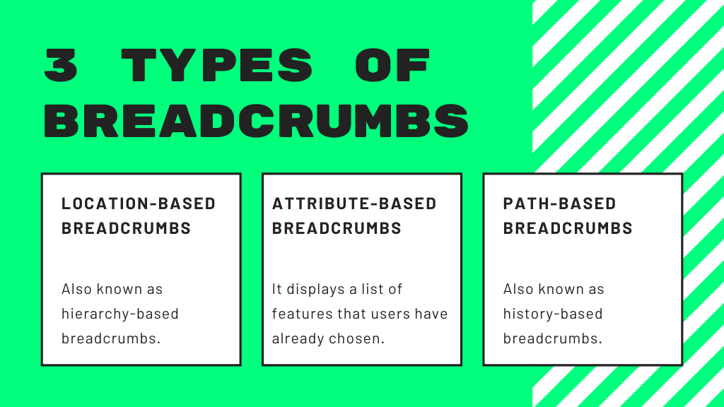 什么是面包屑以及如何将它们用于有效的 SEO 2 3 Types of Breadcrumbs