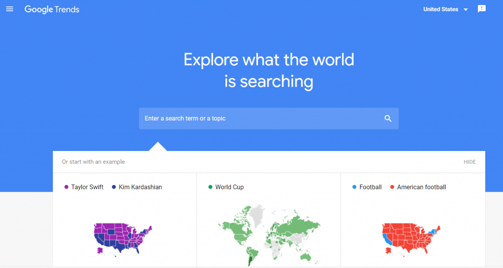 增加网站流量的 50 种方法 11 google trends