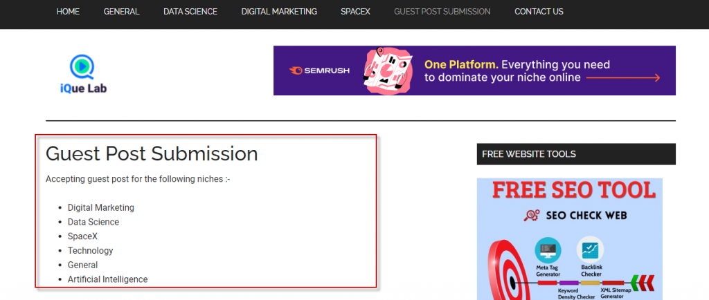 Liste der Top-DA-Gastposting-Sites 2021 4 guest post submission on Iquelab