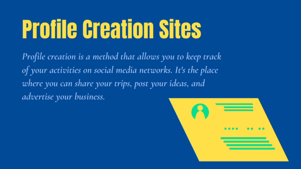قائمة مواقع إنشاء الملف الشخصي 2021 1 Profile Creation Sites