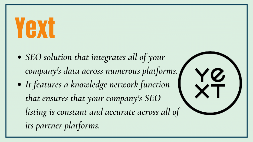 Yext - local seo tool