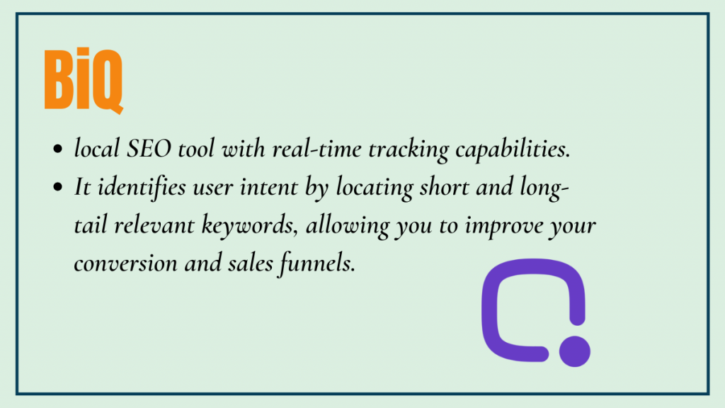 BiQ - local seo tool