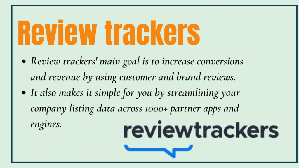 Review trackers - local seo tool
