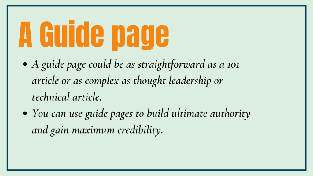 重要なページ: 知っておくべきこと 6 The Guide Page