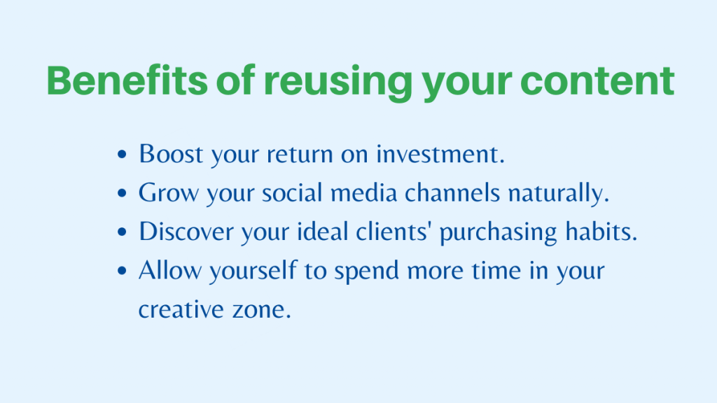 Bagaimana Cara Menggunakan Ulang Konten Untuk Media Sosial? 2 Benefits of reusing your content