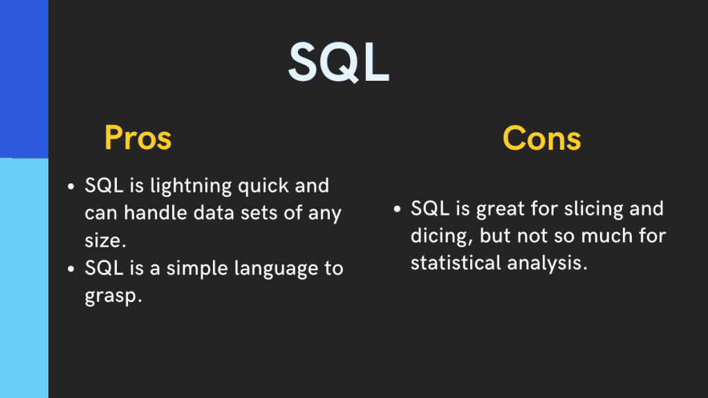أفضل 5 أدوات تحليلية يحتاج كل عالم بيانات إلى معرفتها 11 SQL