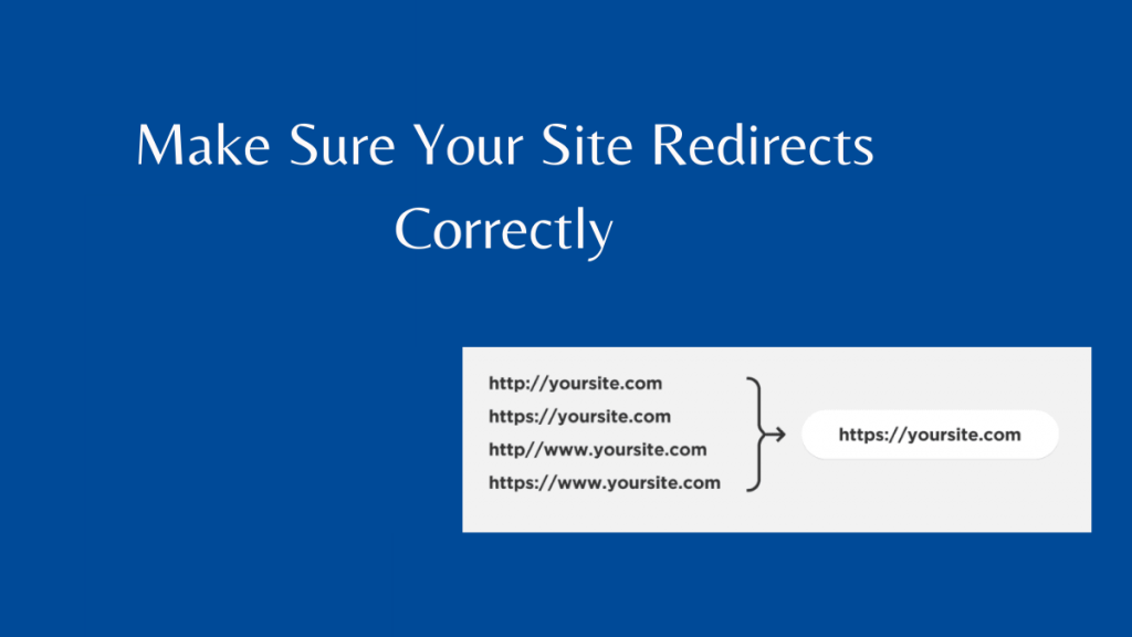 重複コンテンツと SEO: 完全ガイド 10 Make Sure Your Site Redirects Correctly