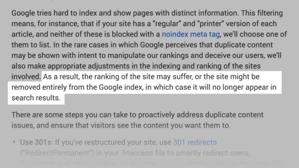 重複コンテンツと SEO: 完全ガイド 4 Penalty