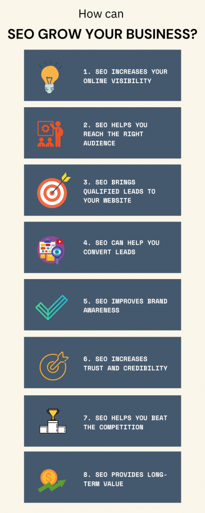 SEO 促进业务增长:8 种行之有效的方法 4 How can SEO grow your business