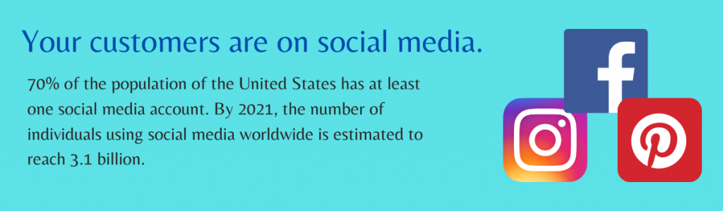 Jak media społecznościowe pomagają w marketingu? 1 Your customers are on social media.
