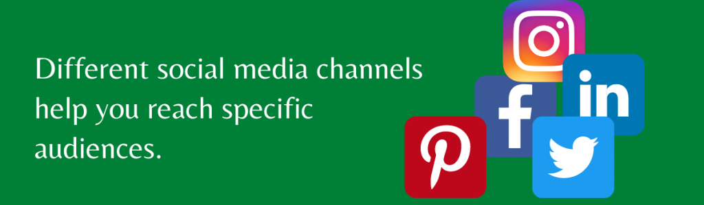 Jak media społecznościowe pomagają w marketingu? 5 Different social media channels help you reach specific audiences.